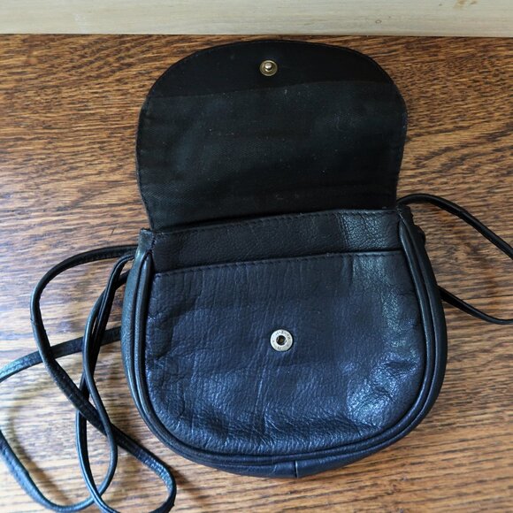 Source Unknown Handbags - Kane - M Black Real Leather Satchel Bag Small Made in India